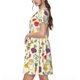 thumbnail image 2 of Disketp Vegetable para Vestido de Manga Corta para Mujeres, Vestidos de Verano para Mujeres, Casual y Holgado para la Playa, 2 of 6