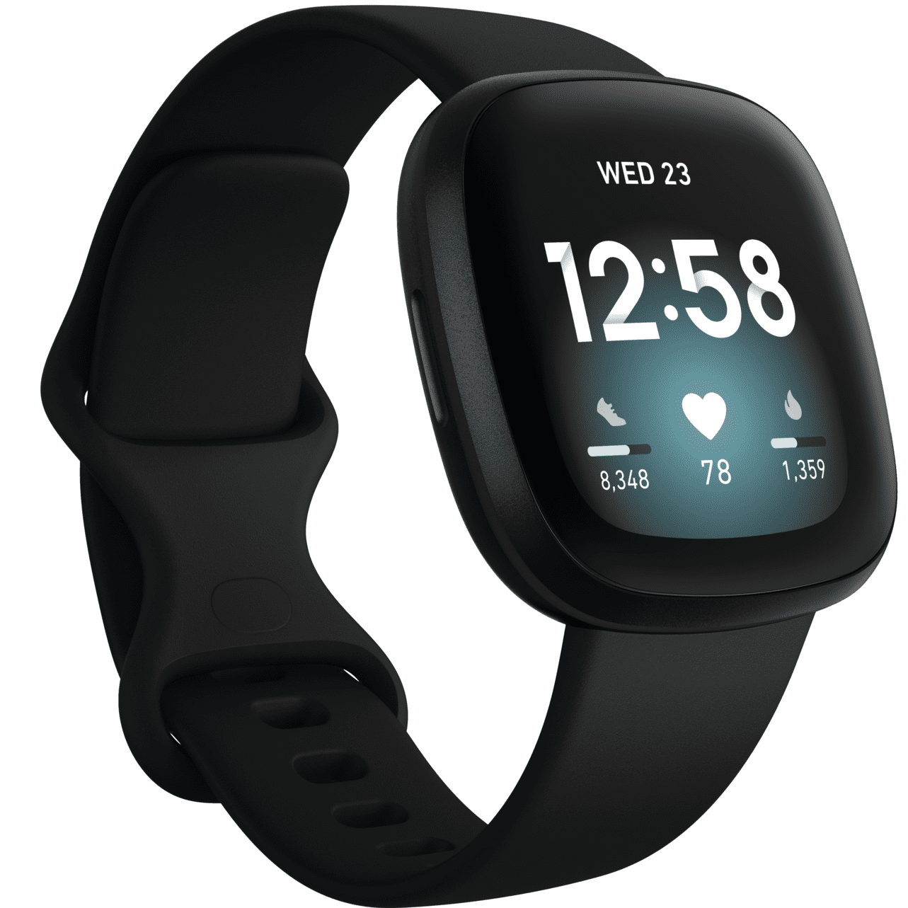 for sale online Fitbit Versa 2 Health & Fitness Smartwatch FB507BKBK 
