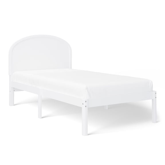 Mainstays Kids Twin Size Wood Platform Bed Frame, White