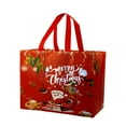 thumbnail image 3 of mtvxesu Christmas Gift Bags, Christmas Tote Bags with Handles, Reusable Non-woven Shopping Bags Christmas Decoration Gift Bag for Xmas Gifts Wrapping Holiday Party Supplies, 12.6"脳6.7"脳9.8", 3 of 6