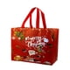 thumbnail image 2 of Bolsa Navideña No Tejida, Bolsa de Compras, Bolsa de Regalo de Colores, Bolsa de Regalo con Decoración Navideña, 2 of 5