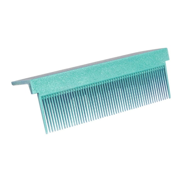 Accesorio de peine de plástico para mujer para plancha de pelo plegable, fácil de transportar y lavable. Verde
