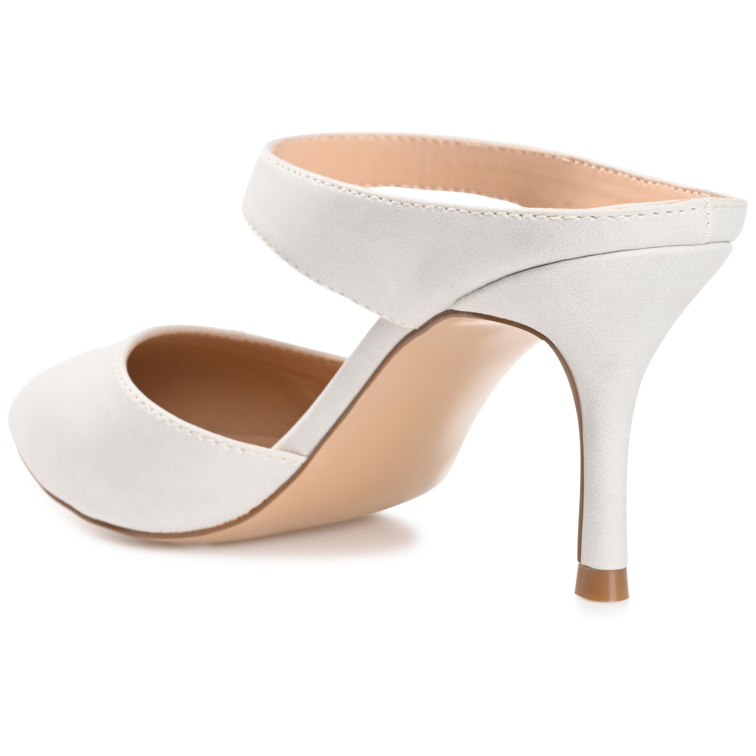 Journee Womens Maevali Mules Mid Stiletto Pointed Toe Pumps