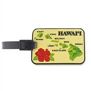 Hawaii PVC Id Luggage Tag Islands
