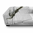 thumbnail image 3 of Vintage Airplane Soft Flannel Fleece Throw Blanket, Historical Vintage Twenties Aircraft Flying Fighter Propeller Wing Tech, Cozy Plush for Indoor and Outdoor Use, 50" x 60", Grey White, by Ambesonne, 3 of 6