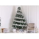 thumbnail image 3 of Árbol de Navidad Guirnalda de oropel verde brillante Serpentinas metálicas Celebre unas vacaciones Feliz año nuevo Fiesta Decoraciones colgantes en el techo Suministros para fiestas Sincero  Hogar, 3 of 4