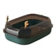 thumbnail image 2 of Caja de arena para gatos semicerrada, arenero duradero para gatos, a prueba de salpicaduras, orinal , orinal para conejos, gatitos, suministros Verde Salvador Bandeja de arena para gatos, 2 of 10