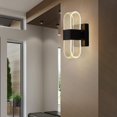 thumbnail image 4 of Lámpara de pared Colco Lámpara de pared acrílico LED moderno decoración Líneas de rayas negras, 4 of 8