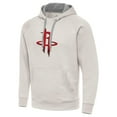 thumbnail image 2 of Men's Antigua Cream Houston Rockets Big Logo Victory Pullover Hoodie, 2 of 3