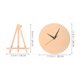 thumbnail image 2 of GOOHOCHY 1 juego de reloj de madera en blanco: esfera de reloj de madera sin terminar, placa redonda artesanal en blanco para decoración del hogar, sala de estar, decoración de fiestas., 2 of 8