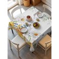 thumbnail image 6 of Eucalyptus Leaves Table Cloth, Waterproof Tablecloth for Square Tables, Daisy Flower Spring Watercolor Country Floral Bee Reusable Washable Fabric Table Cover for Restaurant Kitchen Dining 60"x60", 6 of 9