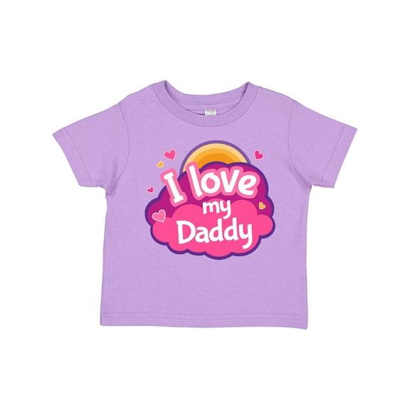 Inktastic I Love My Daddy Girls Girls Toddler T-Shirt