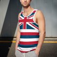 thumbnail image 2 of Men Summer British Flag Gradient Printed Tank Top Shirt Sleeveless Vest Running Workout Tee, 2 of 5