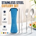 Agiufgs 4 Pack Stainless Steel Cutlery Set, Rust-Resistant and ...