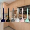 thumbnail image 4 of Farfi Kitchen Ladle Anti-scald Flexible Silicone Long Handle Soup Scoop Cooking Spoon for Home (Pink), 4 of 13