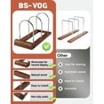 thumbnail image 4 of Soporte para discos de vinilo BS-VOG que ahora reproduce 50 LP Storage Wood, 4 of 9