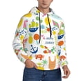 thumbnail image 2 of Sikiie Summer Animal Men's Hoodie, Essentials Hoodie, Sweatshirt, Pullover Hooded Sweatshirt for Men-Small, 2 of 7