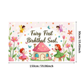 thumbnail image 6 of Cute Fairy Themed Birthday Backdrop Banner with Mushrooms Butterflies and Flowers Party Supplies Photography Props for Birthday Party Decorations Kids Celebrations, 6 of 8