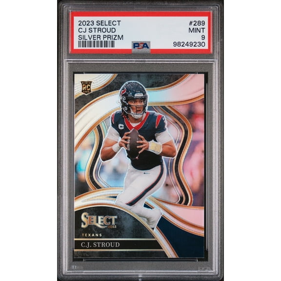 2023 Panini Select Silver Prizm C.J. Stroud #289 RC Club Level PSA 9