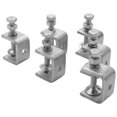 thumbnail image 2 of Abrazaderas En C 12 Piezas Abrazaderas En U para Trabajo Metal Abrazadera Escritorio Pequeña con Apertura de Mandíbula Estable Y Almohadillas Protectoras/Diseño de En I, 2 of 5