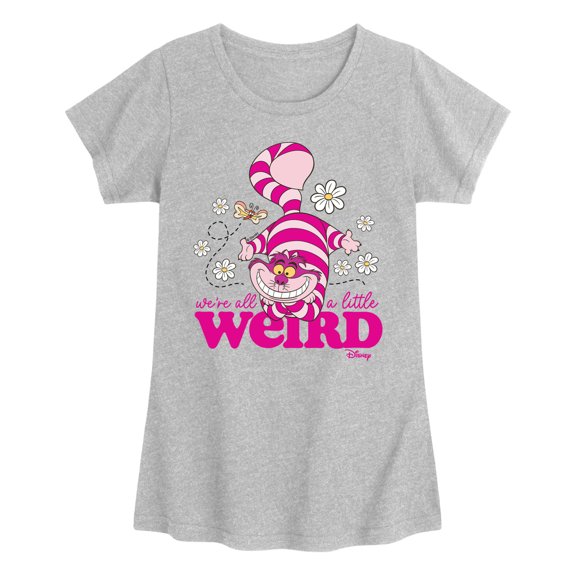 Alice in Wonderland - We're All a Little Weird - Youth Girls Fitted Short Sleeve T-Shirt