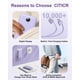 thumbnail image 5 of Cargador portátil Power Bank de 1200 mAh con cables integrados, color morado, 5 of 8