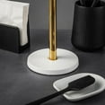 thumbnail image 4 of Thyme and Table, Paper Towel Holder with Ribbed Ceramic Base, White and Gold, 4 of 4