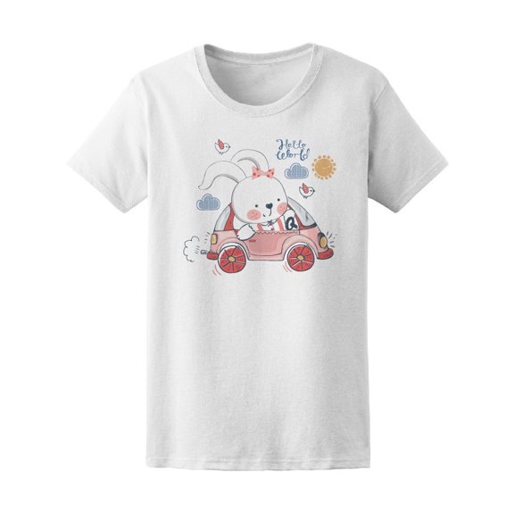 Bunny Rabbit Car Tee Women's -Image by Shutterstock