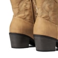 thumbnail image 3 of Bota DREAM PAIRS SDAB2432W Botines Bordados para Mujer Color Tan, 3 of 7