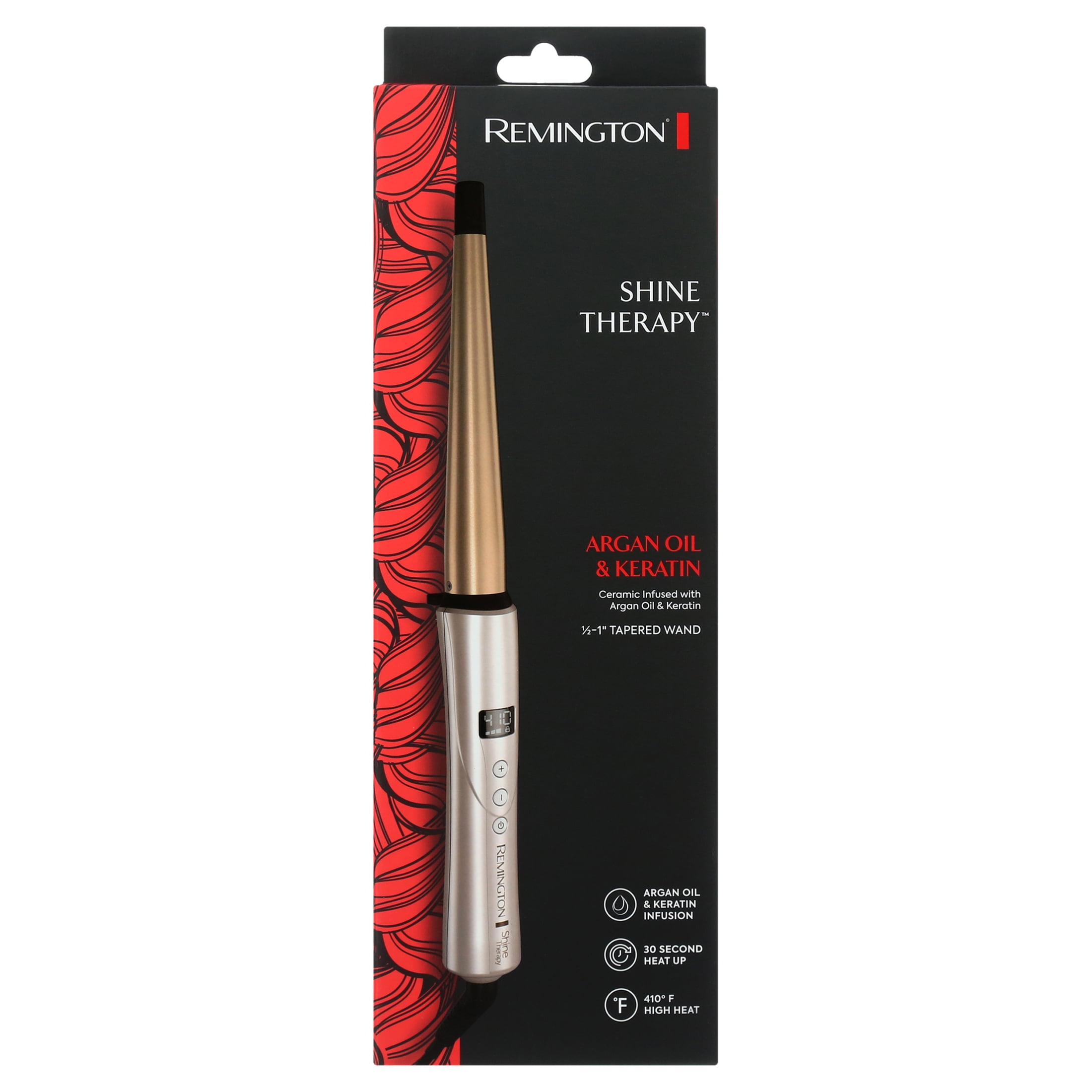 Remington Shine Therapy Wand Bundle Shine Therapy™ Argan Oil & Keratin Infused 1½ Inch Tapered  main image 4