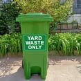 thumbnail image 5 of Yard Waste Only Stickers 7×10inch Recycle Yard Debris Only Decals "Yard Waste Only" Labels for Trash Cans 4Pcs, 5 of 5
