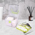 thumbnail image 2 of Clear Storage Box with Removable 3 Compartments Tray Double Layers Portable Handle Multipurpose Toys, 2 of 5