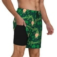 thumbnail image 3 of Balery St Patrick's Day9 Mens Swim Trunks Swim Shorts for Men Quick Dry Inseam Beach Shorts with Compression Liner Pocket-XX-Large, 3 of 9