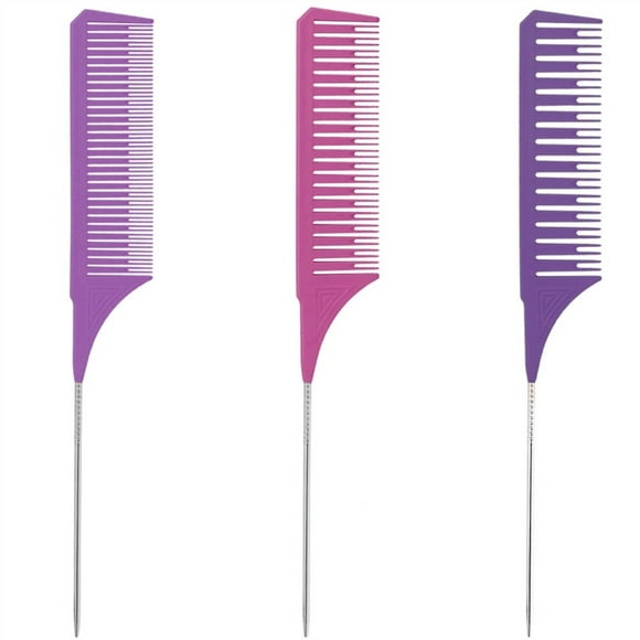 3Pcs Highlighting Combs Rat Tail Combs Salon Hairdressing Combs for Women and Men