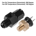 thumbnail image 4 of Adaptador de Interruptor del Ventilador de Refrigeración Unique Bargains 6AN 200'F On-185'F Off Negro, 4 of 6