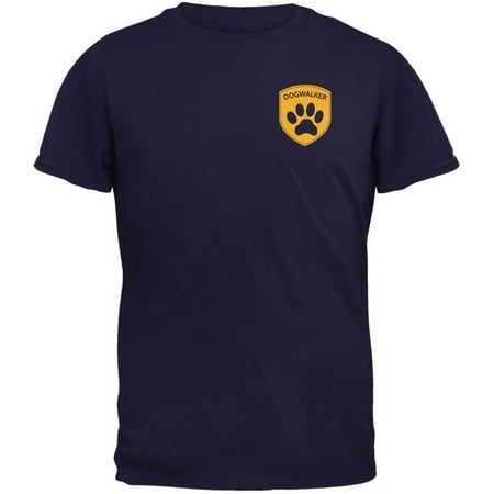 - Dog Dogwalker Badge Makes Frequent Stops Navy Youth T-Shirt