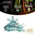 thumbnail image 5 of Thyme & Table 12 Piece Non-Stick Acadia Cookware Set, Pots and Pans Set - Blue, 5 of 8
