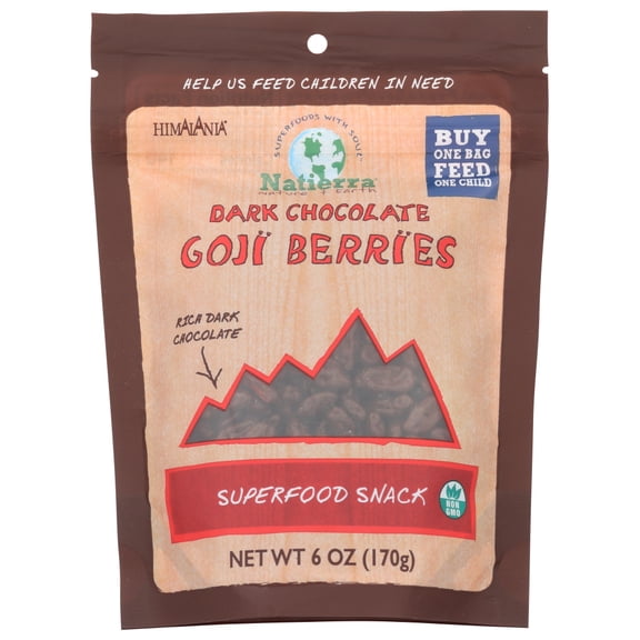 Himalania Dark Chocolate Covered Goji Berries 6 Oz Pkg