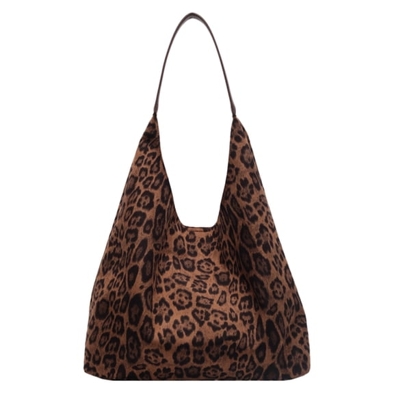 Uobin Fashion Leopard Print Tote Large Capacity Shoulder Bag For Stylish Spacious Everyday Carry