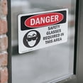 thumbnail image 4 of (2 Pack) Safety Glasses Required In This Area OSHA Danger Sign, 4 of 7