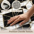 thumbnail image 6 of ODIKA 9'x12' Washable Area Rug Non-Slip, Chair-Friendly Rugblack Contemporary Block Layout Detail Contrast Smalltan Rugsgold for Dining Room, Basement, Large Office, 6 of 7