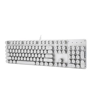 Game Keyboard, With Retro Round  Generous Mechanical Keyboard Keyboard  For PC For Computer For Game