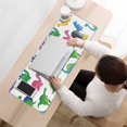 thumbnail image 3 of Long Mouse Pads for Desk,White Cartoon Dinosaurs Pattern Desk Mats on Top Of Desks, Desk Mouse Pad Extra Large with 3mm Non-Slip Base and Stitched Edge for Gaming,Office,Work,Home 31.5"x11.8", 3 of 6