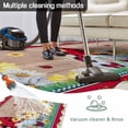 thumbnail image 5 of Red Gnomes Outdoor Rug for Patio/Deck/Porch, Non-Slip Large Area Rug 5 x 7 Ft, Spring Daisy Wildflowers Farmhouse Wooden Plank Indoor Outdoor Rugs Washable Area Rugs, Camping Rug Carpet Runner, 5 of 8