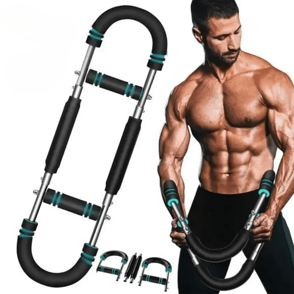 HSXCCI Adjustable Arm Trainer, Portable Chest Workout Equipment, Upper Body Strength Trainer with Spring Resistance for Men, Arm & Shoulder Muscle Training Home Gym Fitness