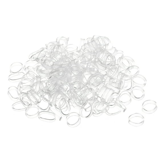 Uxcell 1000 Pack Rubber Band Stretchable Rubber Elastic Band Clear 10mm x 2mm Hair Rubber Bands for Home Office
