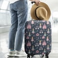 thumbnail image 2 of Dark Blue Princess Castle Night Pattern Luggage Cover Fashion Suitcase Cover Baggage Covers Fit 25-28 Inch Luggage (Go Travel), 2 of 5