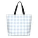 thumbnail image 1 of Disketp Blue Checkboard Bolsa Tote Estampada para Mujer, Bolso de Hombro y de Mano para Compras y Viajes, 1 of 8