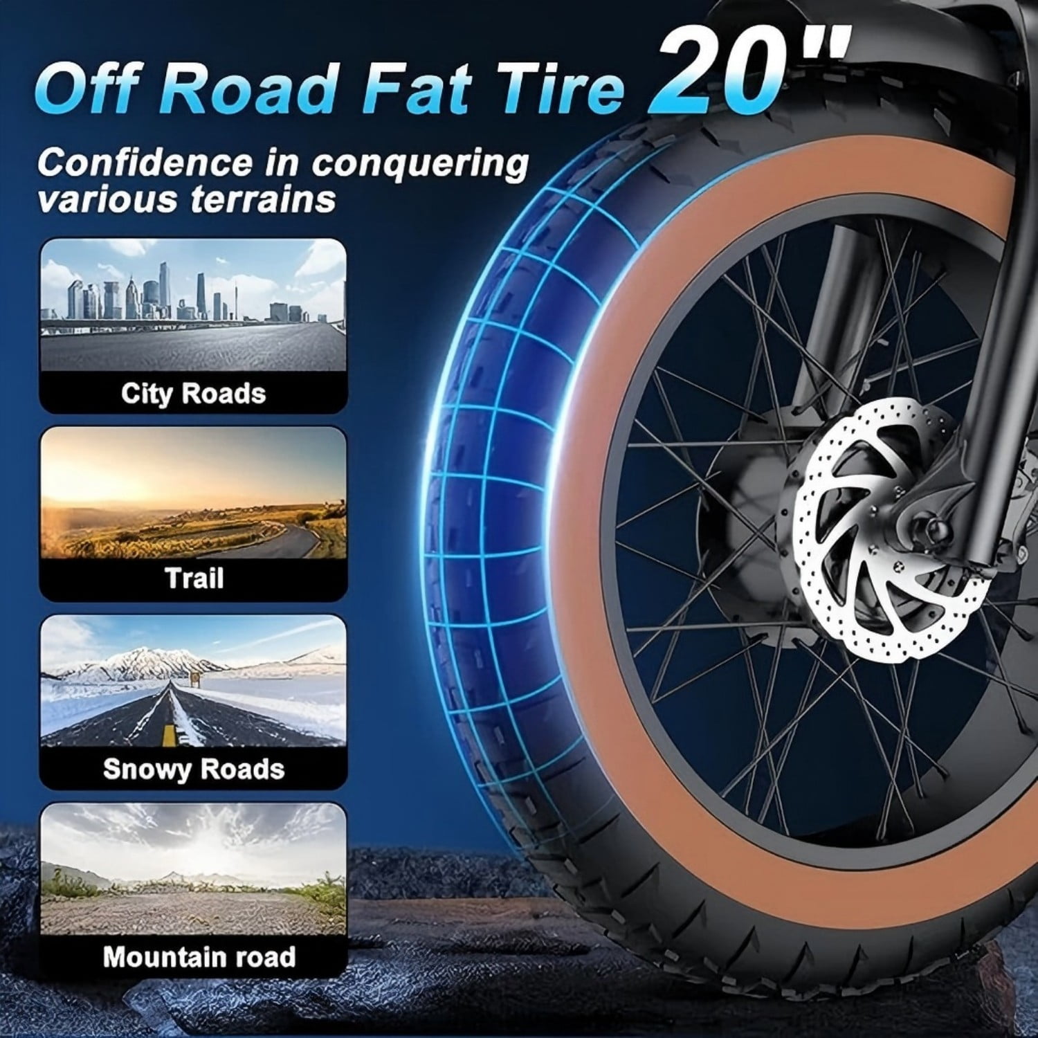 37.5MPH Max Speed,3000W Dual Motor Movcan V30 Pro Max Electric Bike for Adults, 48V 20Ah ×2 Removable Batteries,120 Mile Range, 20"x4" Fat Tire