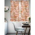 thumbnail image 4 of Orange Garden Sheer Curtains 72 Inch Length 2 Panels Set, Modern Art Building Trees Boat Landscape Voile Window Treatment Rod Pocket Curtains Sheers Drapes for Bedroom/Living Room/Kitchen 52"x72"x2, 4 of 7
